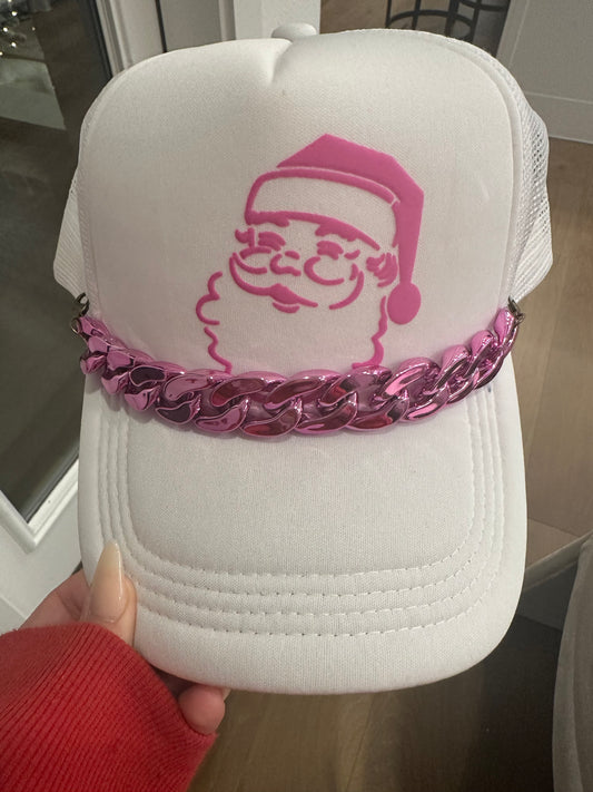 Puff Print Santa Hat + Chain