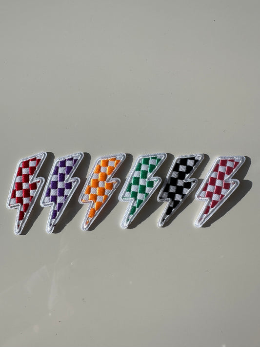 Small Checkered Bolts (select a color)