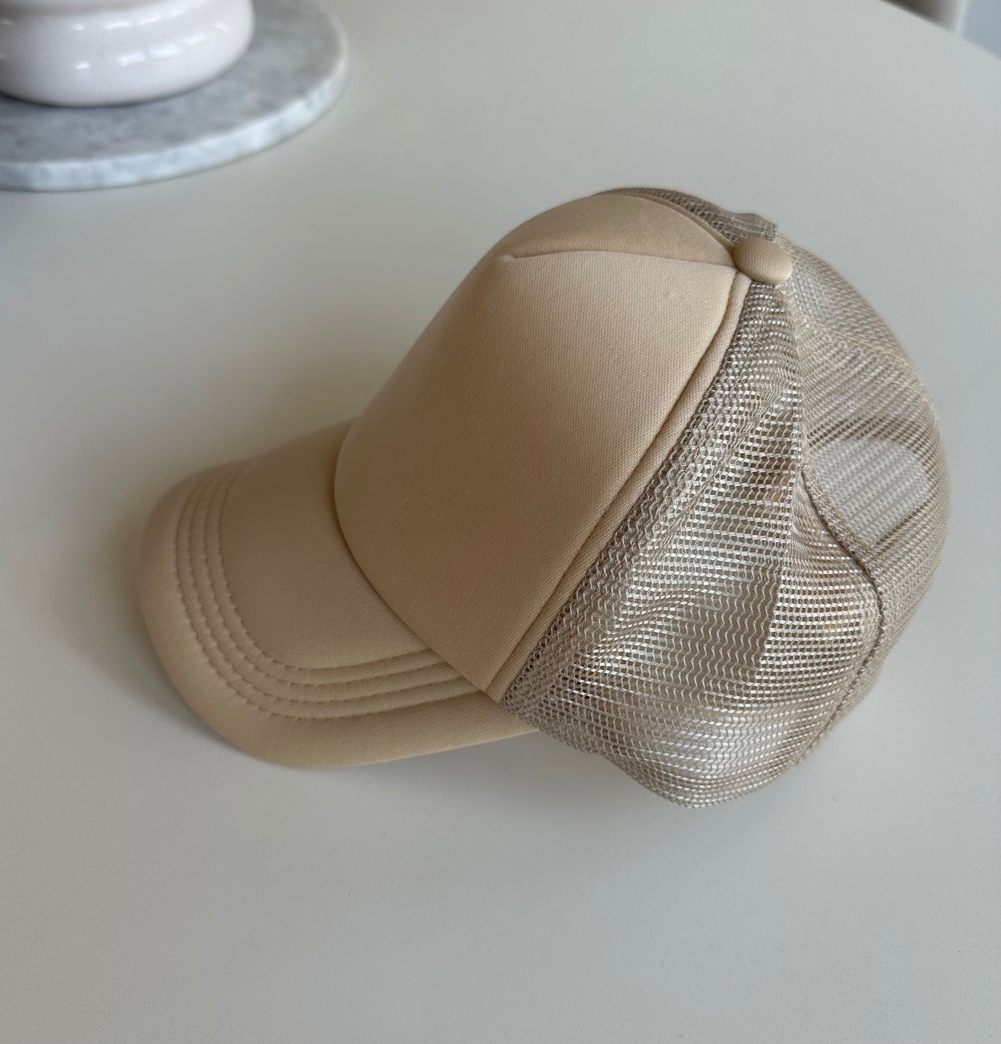 Solid Tan Trucker Hat