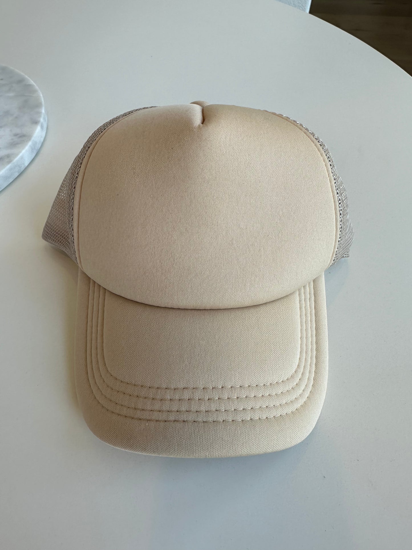 Solid Tan Trucker Hat