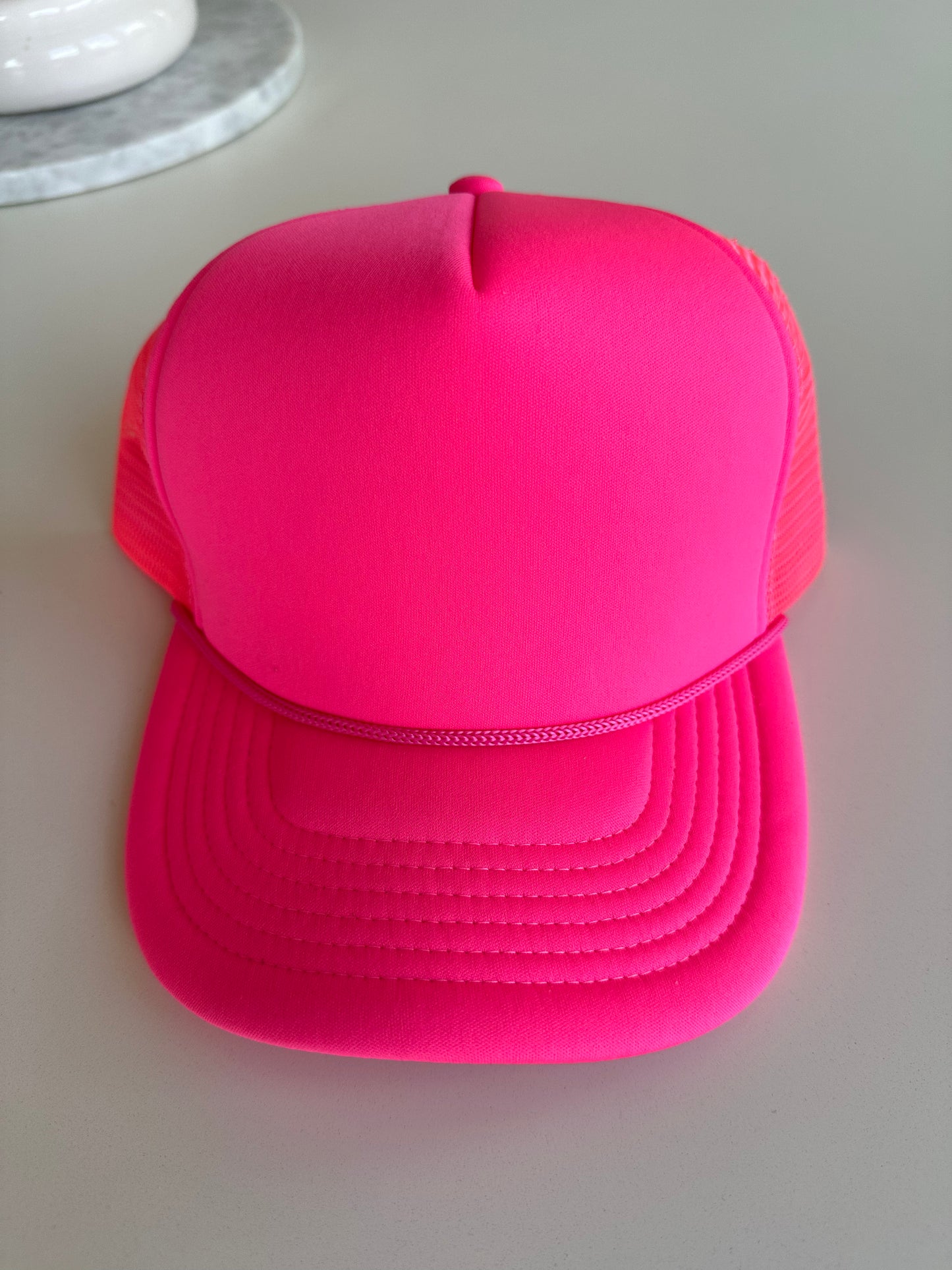 Solid Hot Pink Trucker Hat