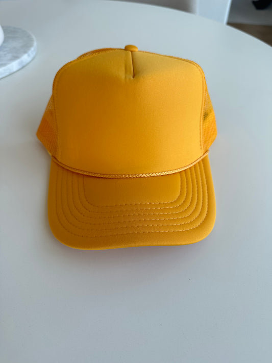 Solid Gold Trucker Hat w/rope Detail