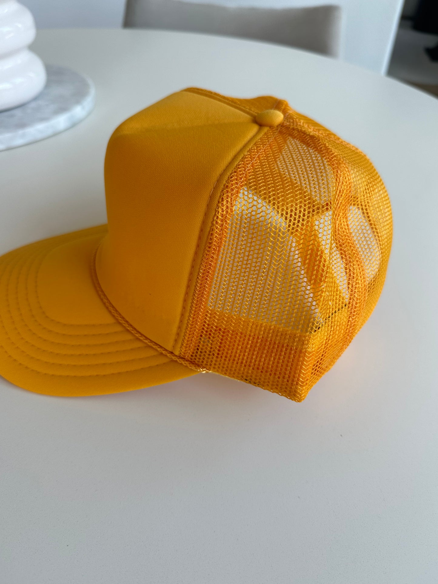 Solid Gold Trucker Hat w/rope Detail